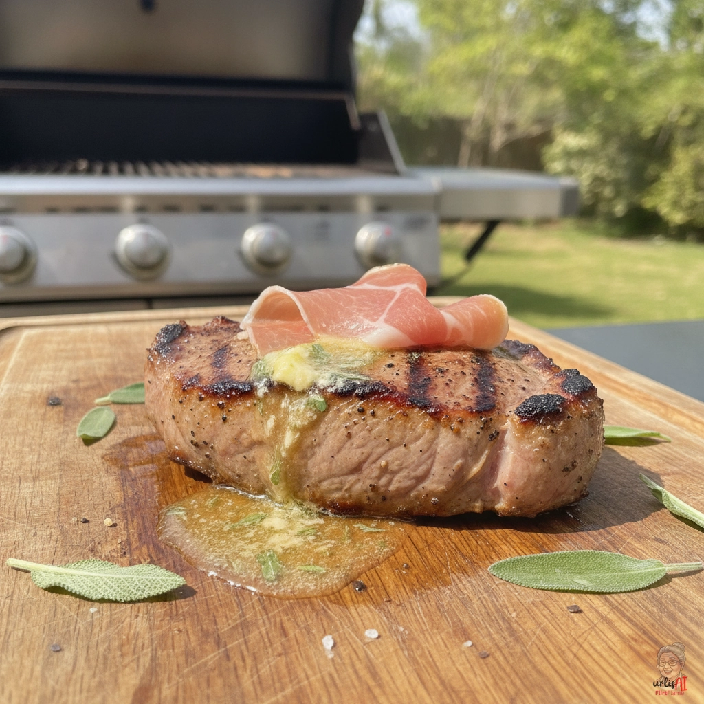 Veal Salbei — Gasgrill