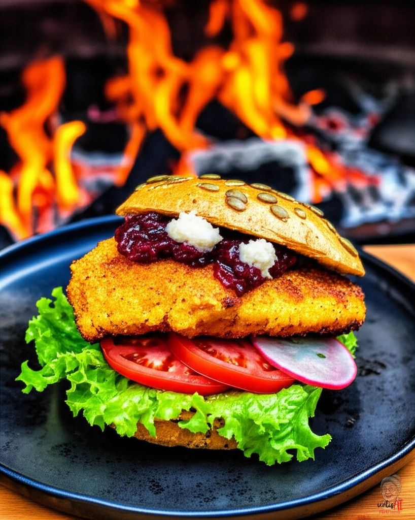 Vienna Fire Chicken Burger — Kohlegrill