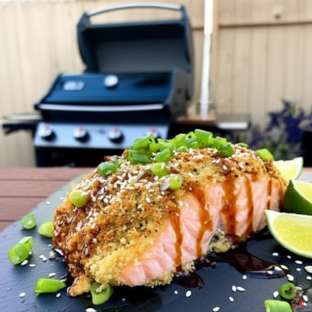 Wasabi Crusted Salmon — Gasgrill