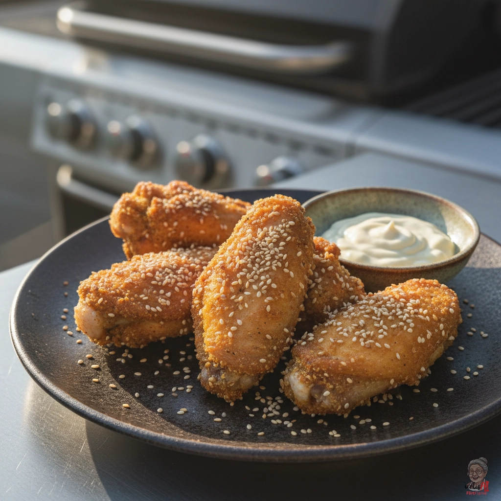 Wasabi Fire Wings — Gasgrill