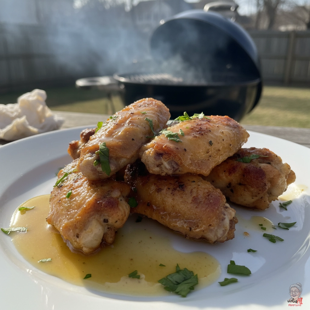 White Wine Wings — Kohlegrill