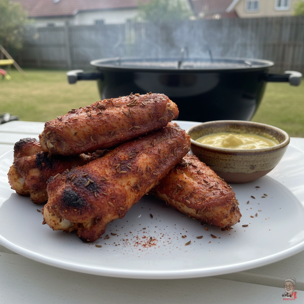 Wiener Charcoal Wings — Kohlegrill
