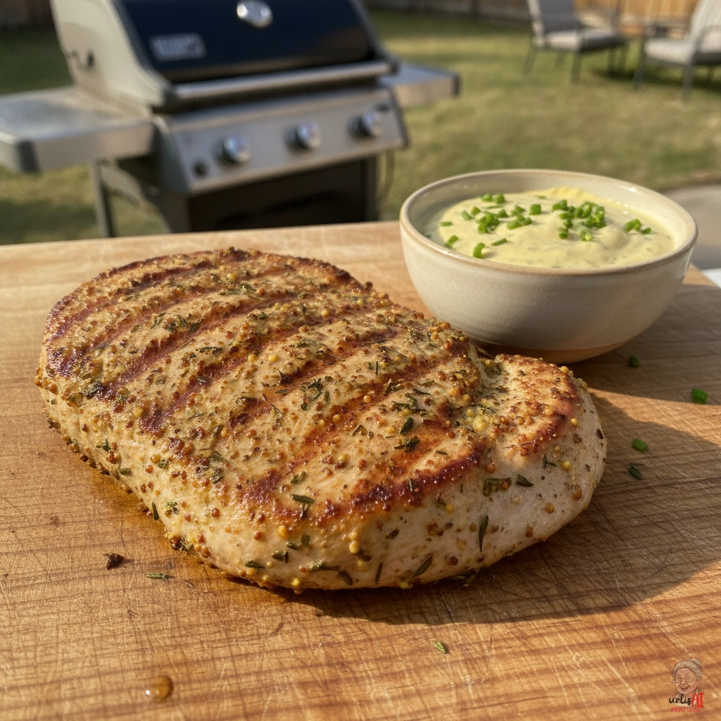 Würzige Senf-Putensteaks — Gasgrill