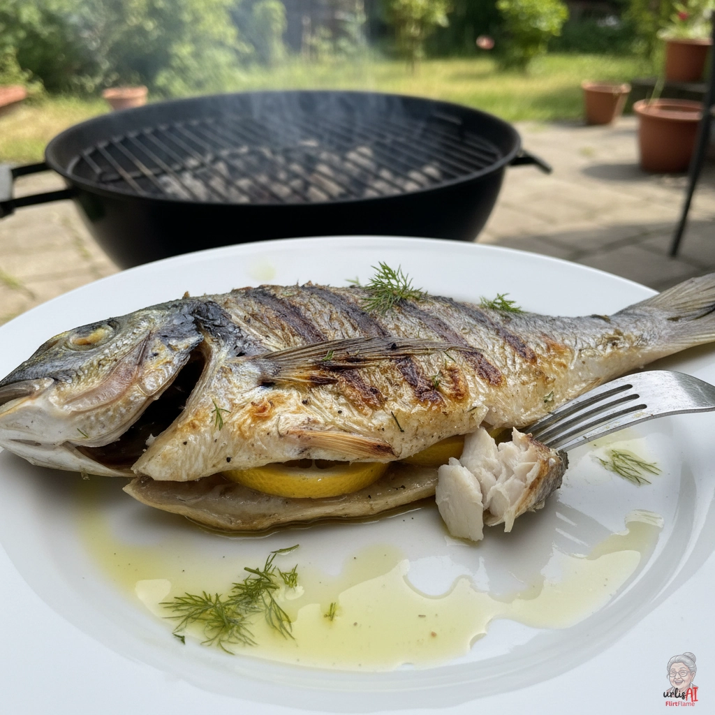 Zeitlose Zitronendorade — Kohlegrill