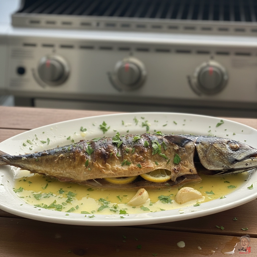 Zitronen Grillmakrele — Gasgrill