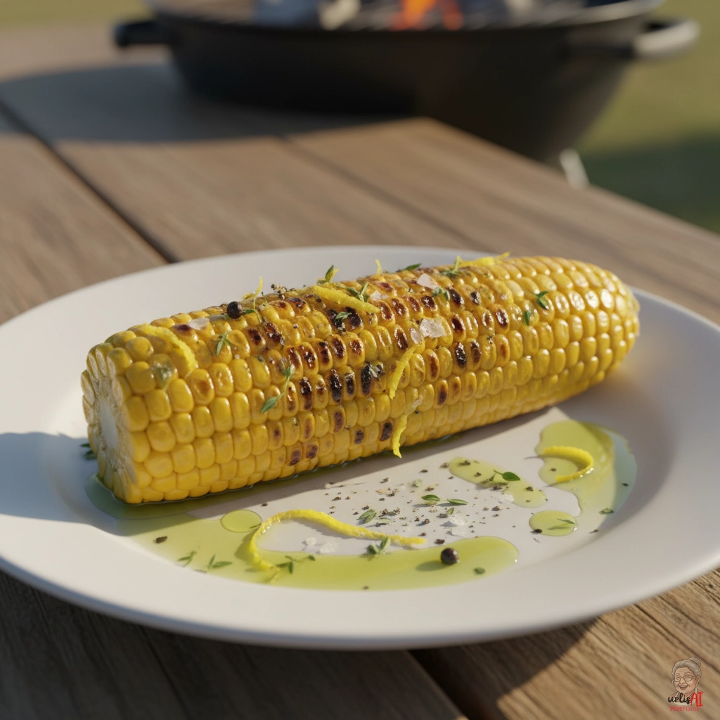 Zitronen Maiskolben — Kohlegrill