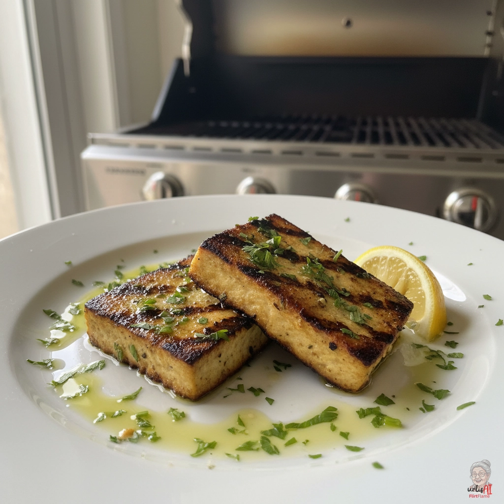 Zitronen Tofu — Gasgrill