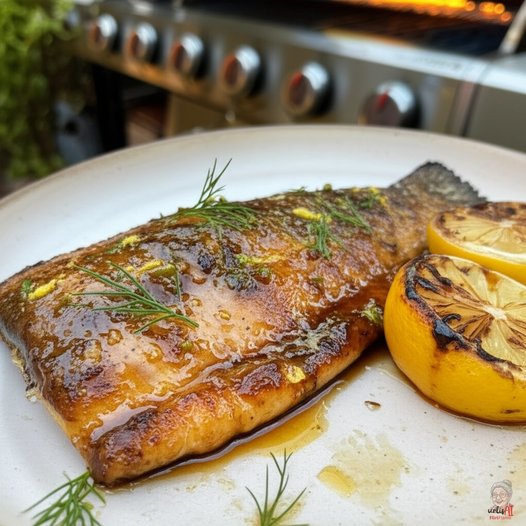 Zitronenglut Forelle — Gasgrill