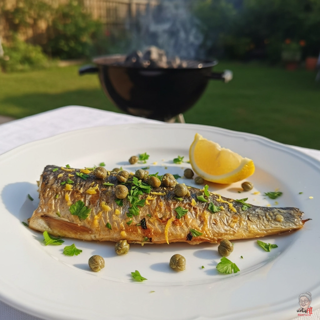 Zitronenglut Hering — Kohlegrill