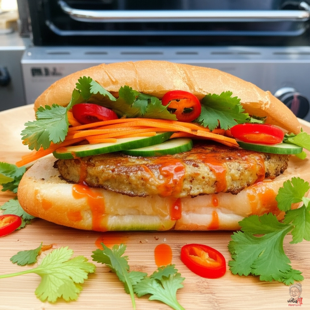 Zitronengras Burger — Gasgrill