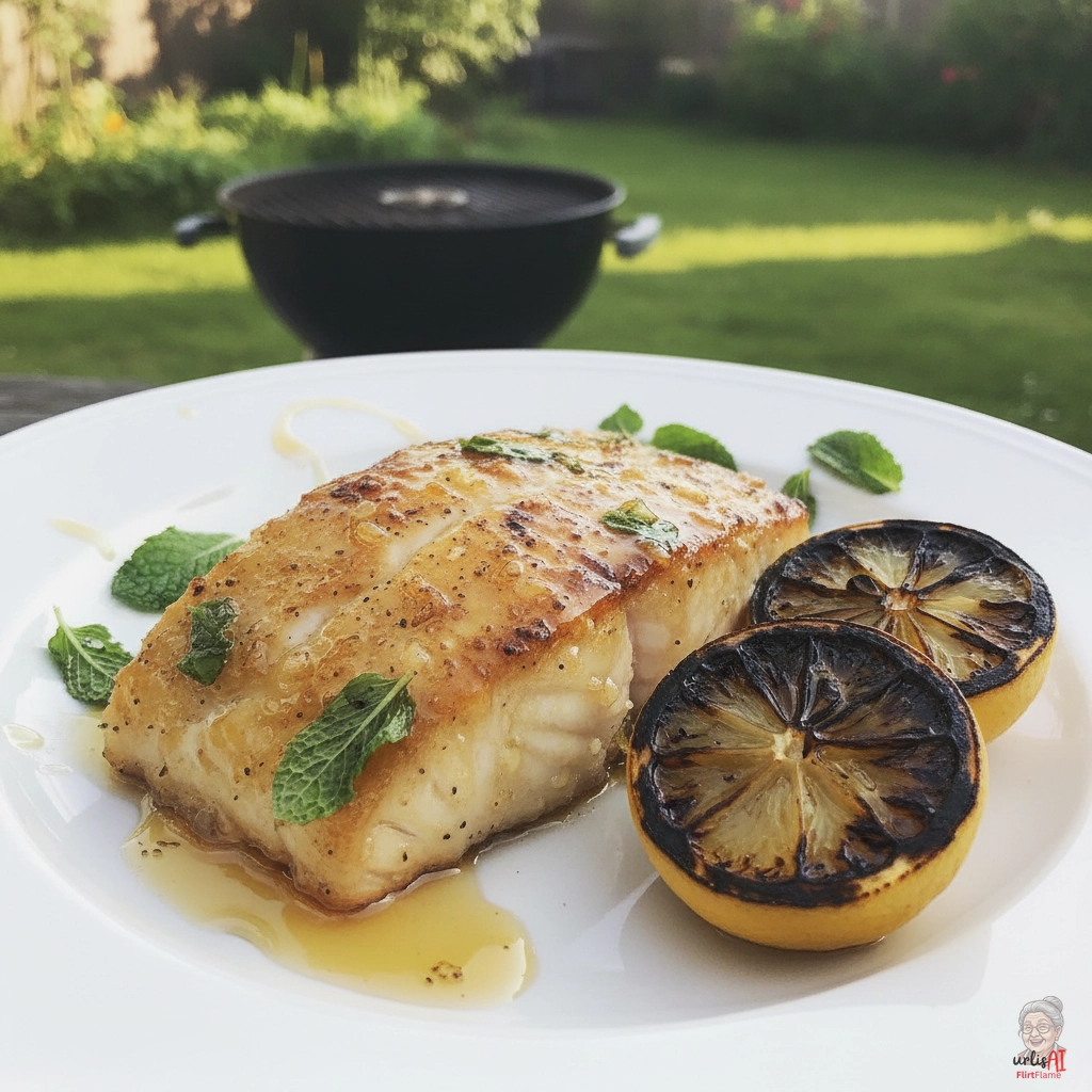 Zitronenkohle Kabeljauloins — Kohlegrill