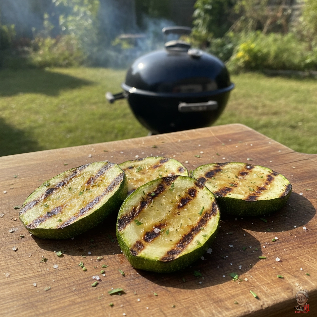 Zucchini Steak Natural — Kohlegrill