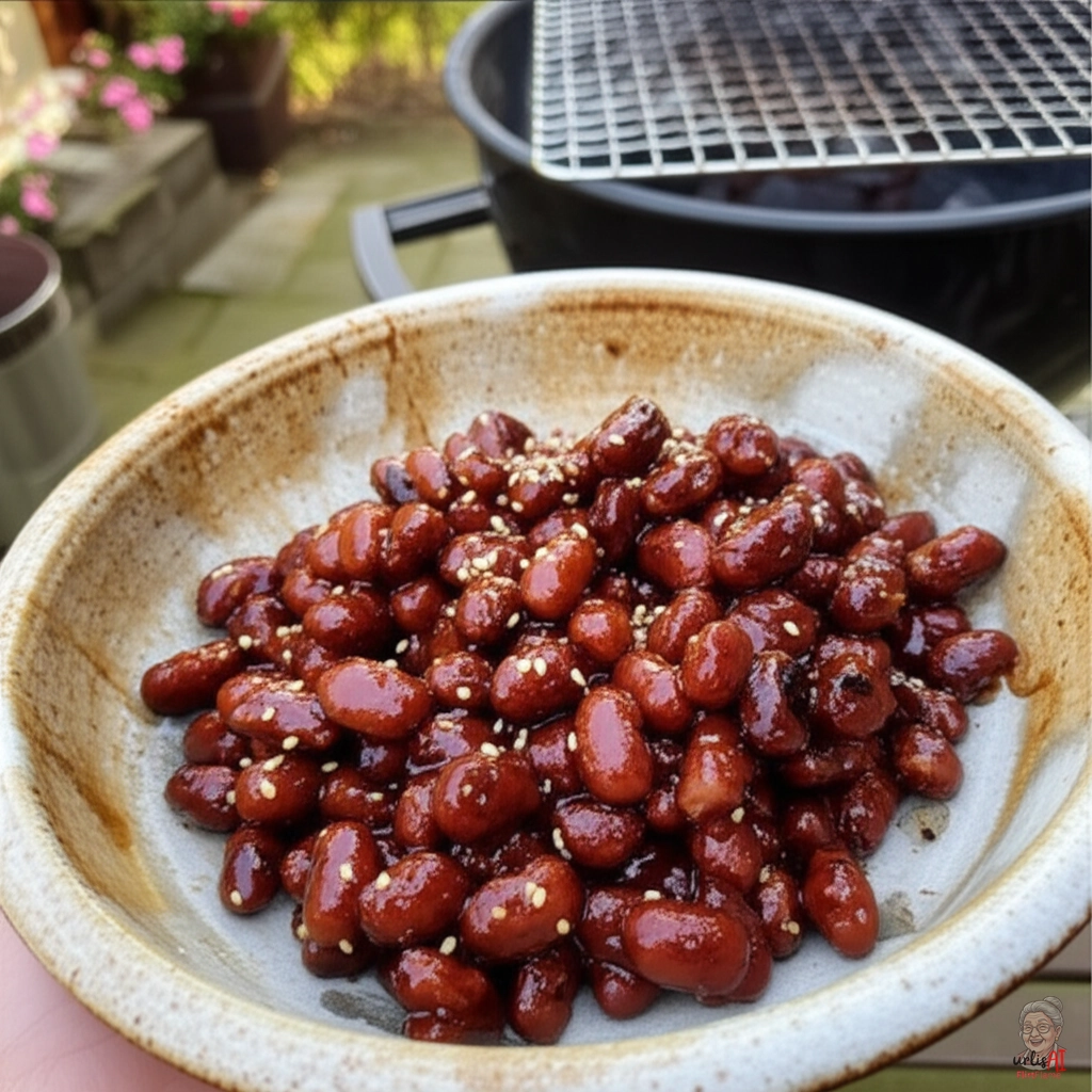 Adzukibohnen Teriyaki-Kohle — Kohlegrill