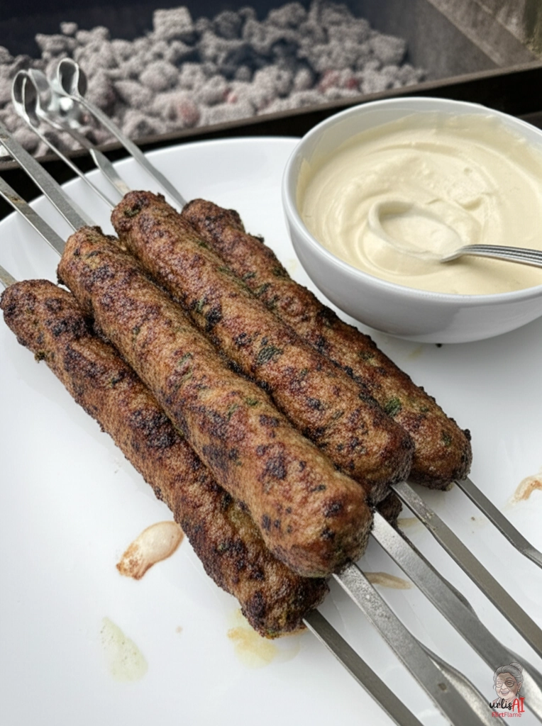 Ägyptische Kofta Meshweya — Kohlegrill