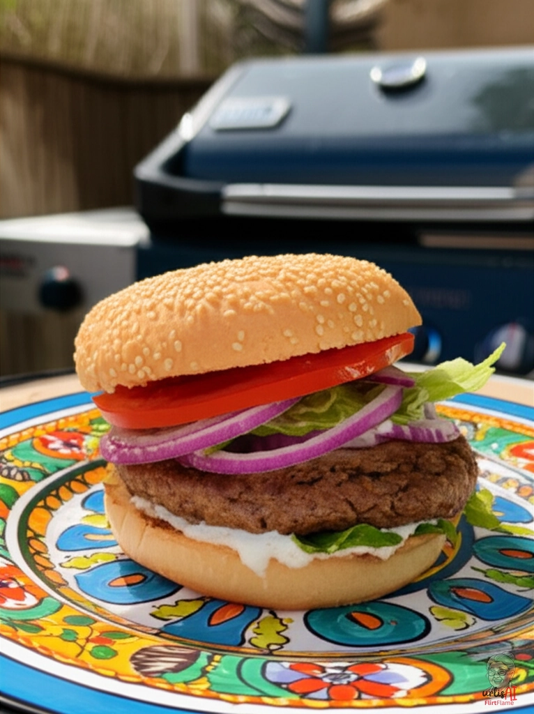 Äthiopischer Berbere Burger — Gasgrill