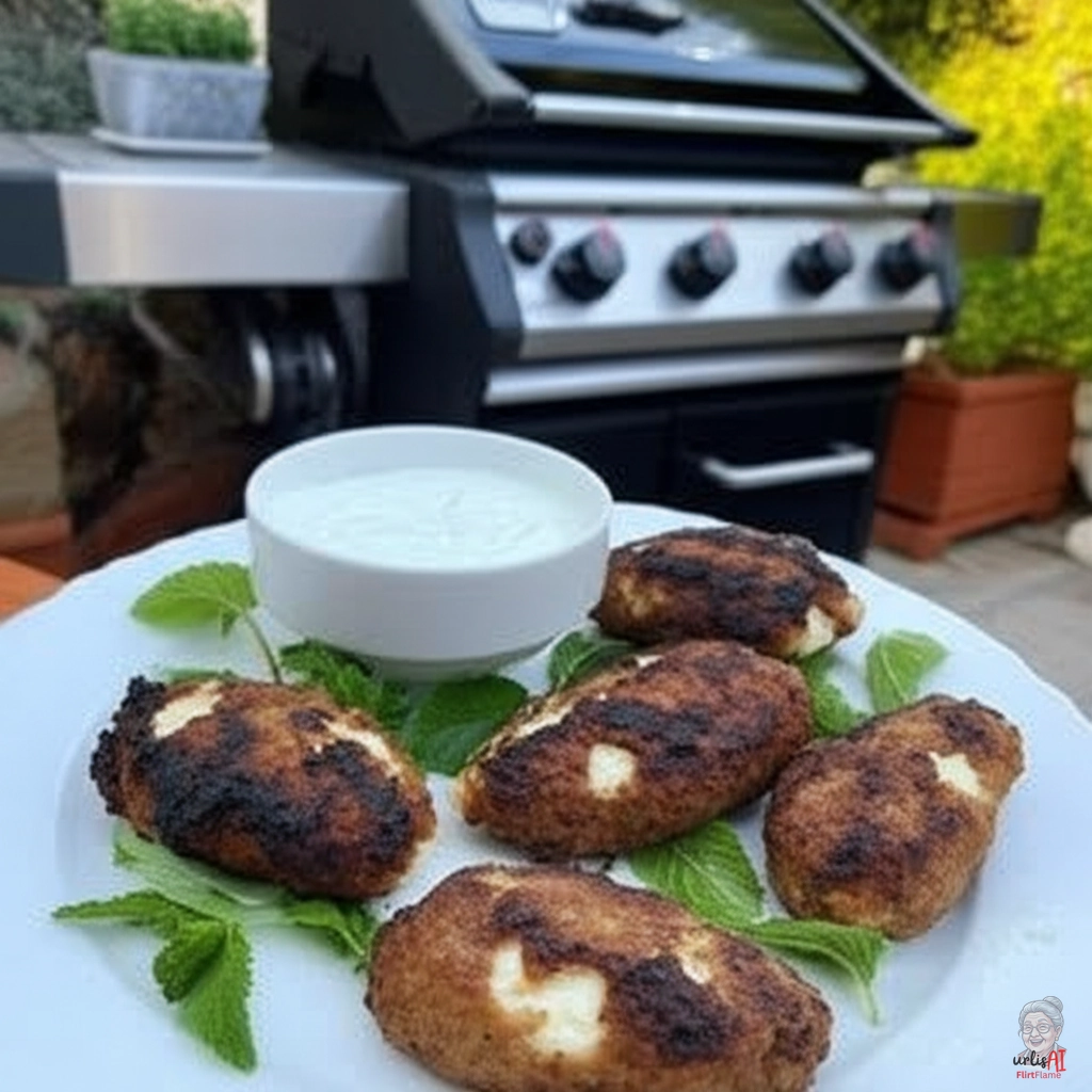 Albanische Qofte Frikadellen — Gasgrill
