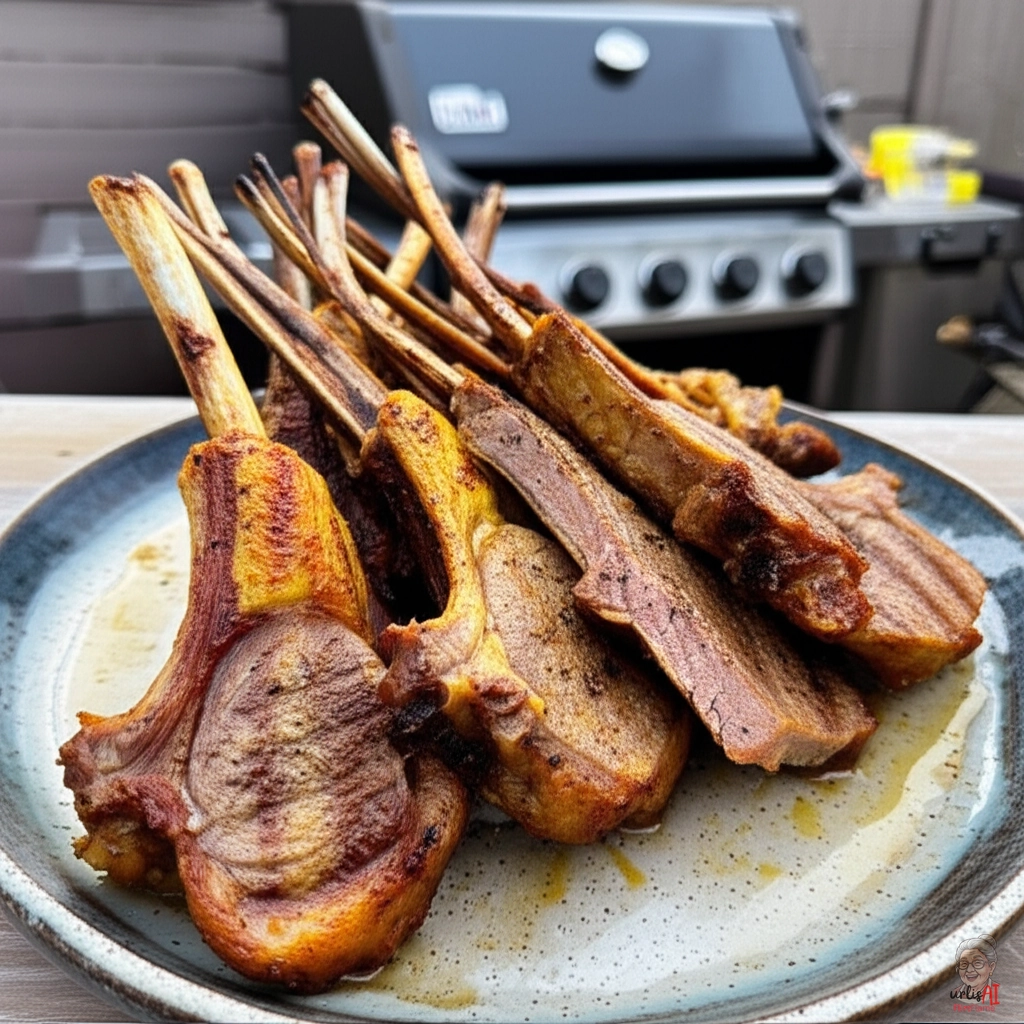 Algerisches Mechoui Lamm — Gasgrill