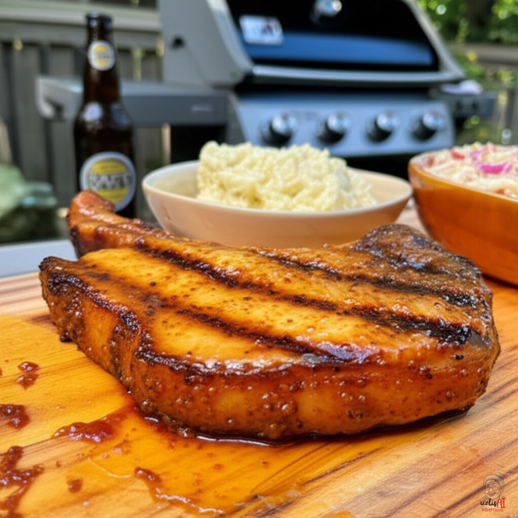 Honey Mustard Koteletts — Gasgrill