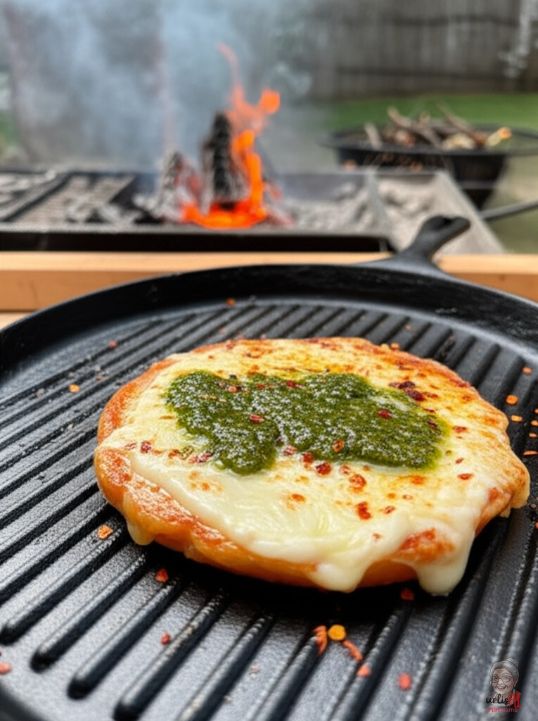 Provoleta Asado — Kohlegrill