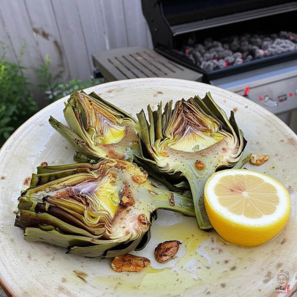 Carciofi alla Romana — Kohlegrill