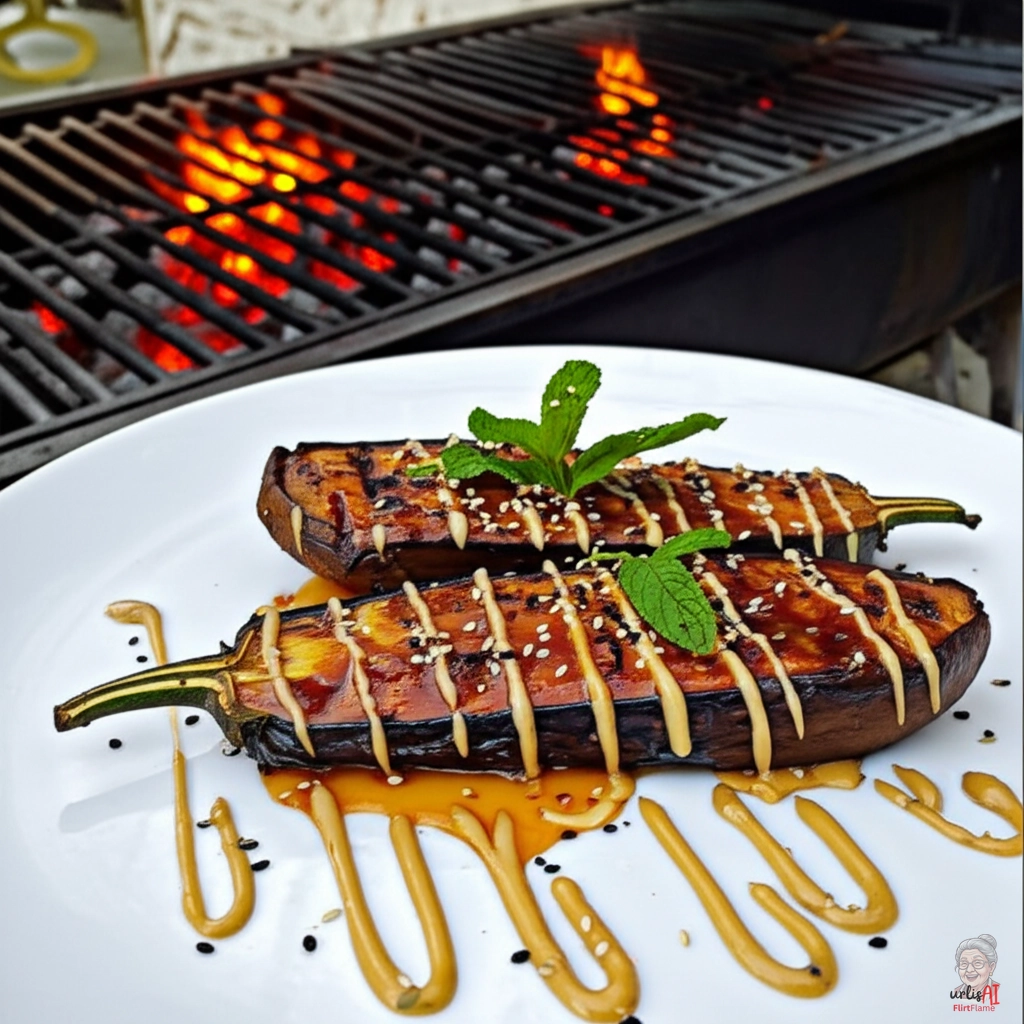 Aubergine Miso Tahini — Kohlegrill
