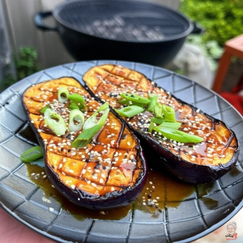 Miso-Aubergine Japan — Kohlegrill