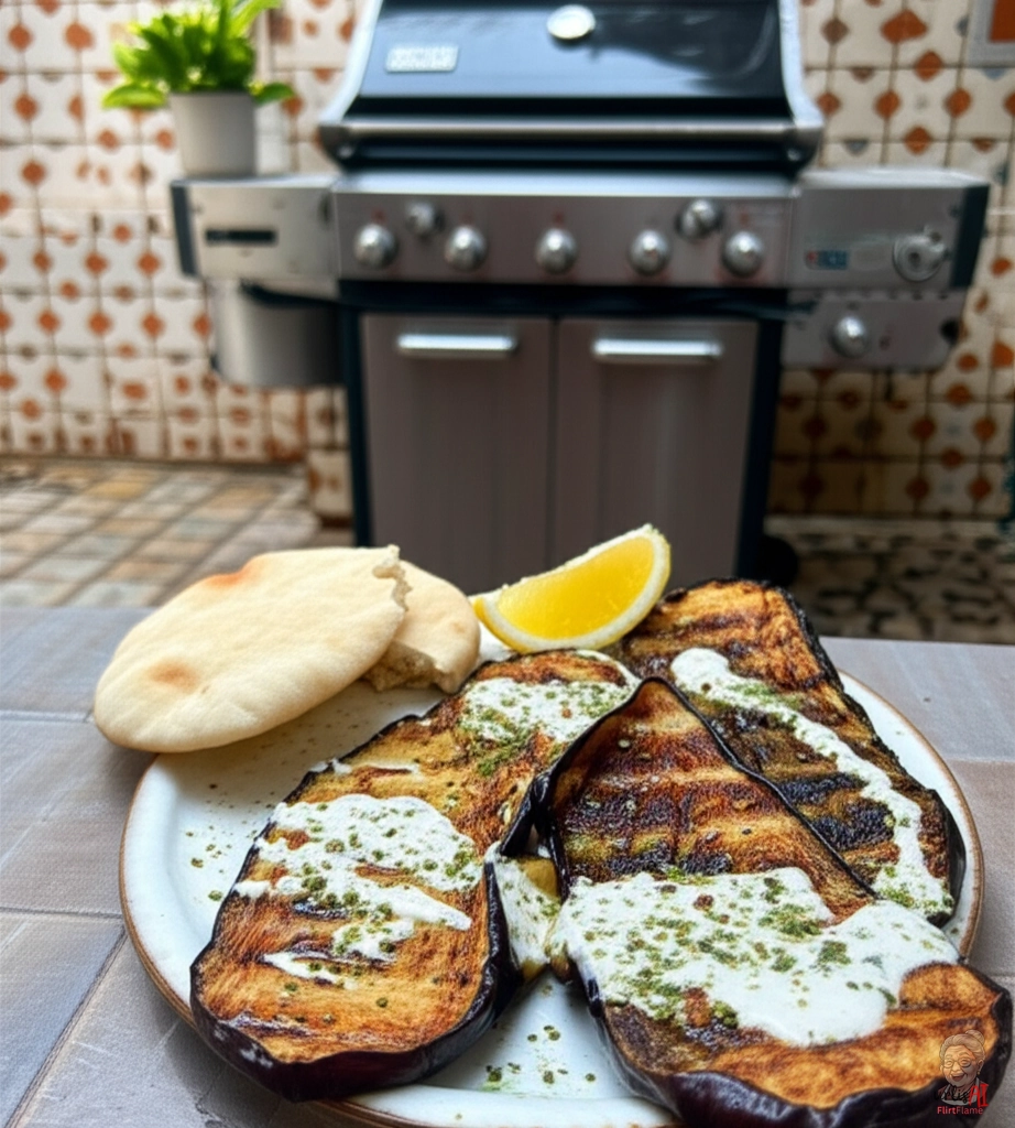 Aubergine Zaatar Levante — Gasgrill