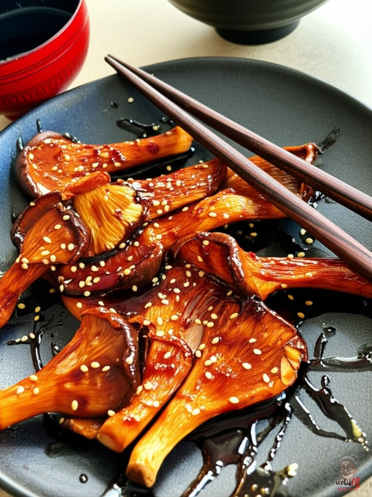 Austernpilze Teriyaki Yakitori — Smoker