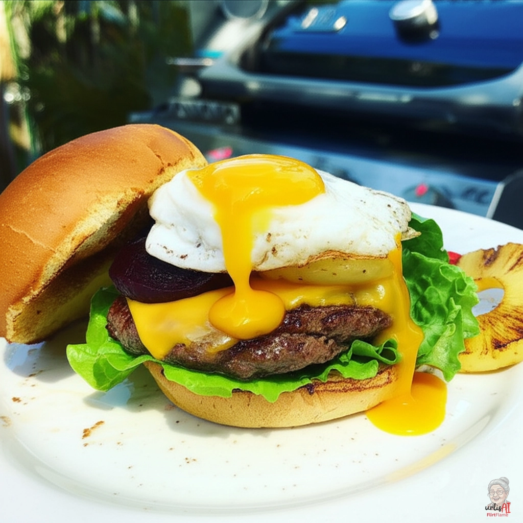 Aussie Burger Sydney — Gasgrill