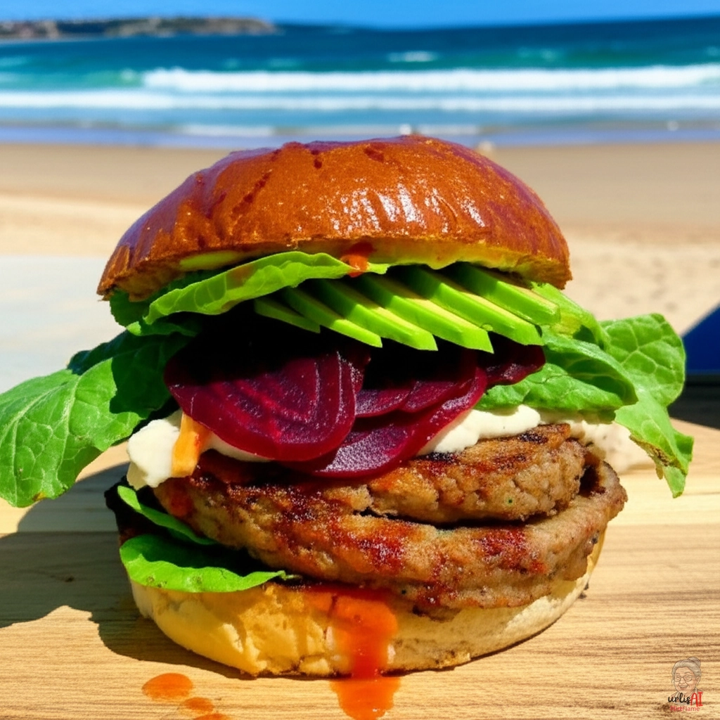 Australischer Veggie Burger — Gasgrill