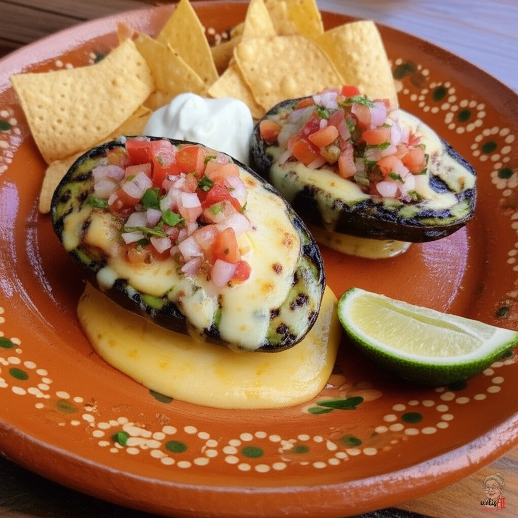 Gefüllte Avocado Mexiko — Gasgrill