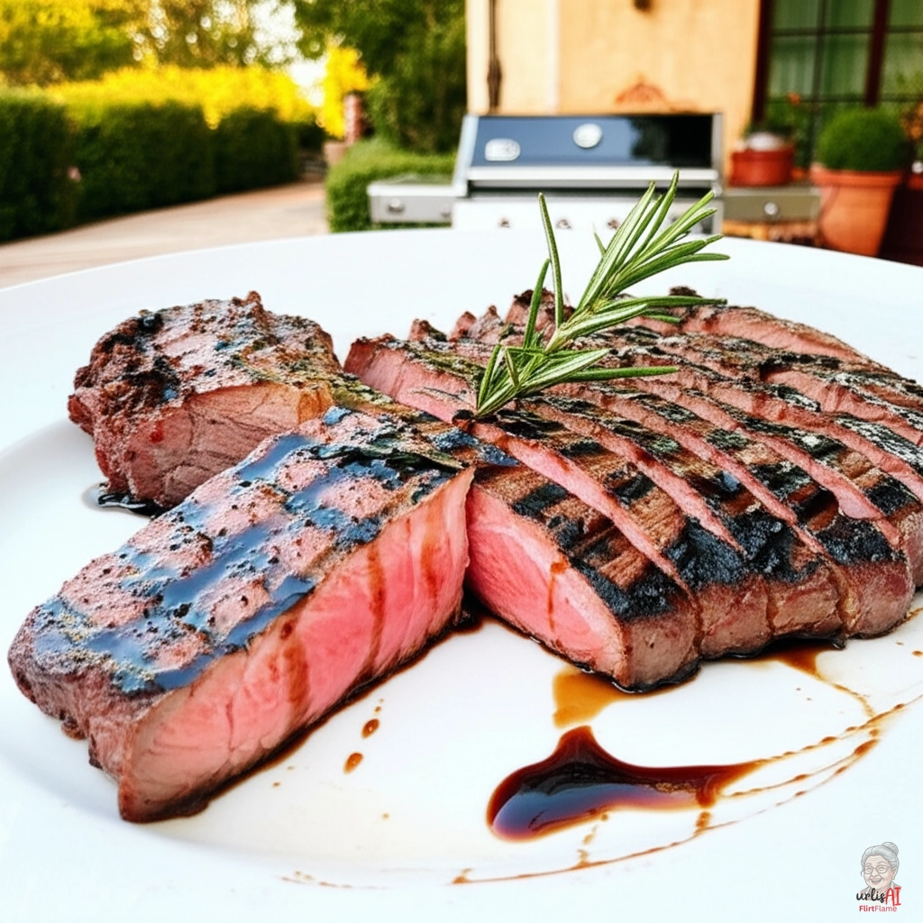 Italienisches Balsamico Flanksteak — Gasgrill