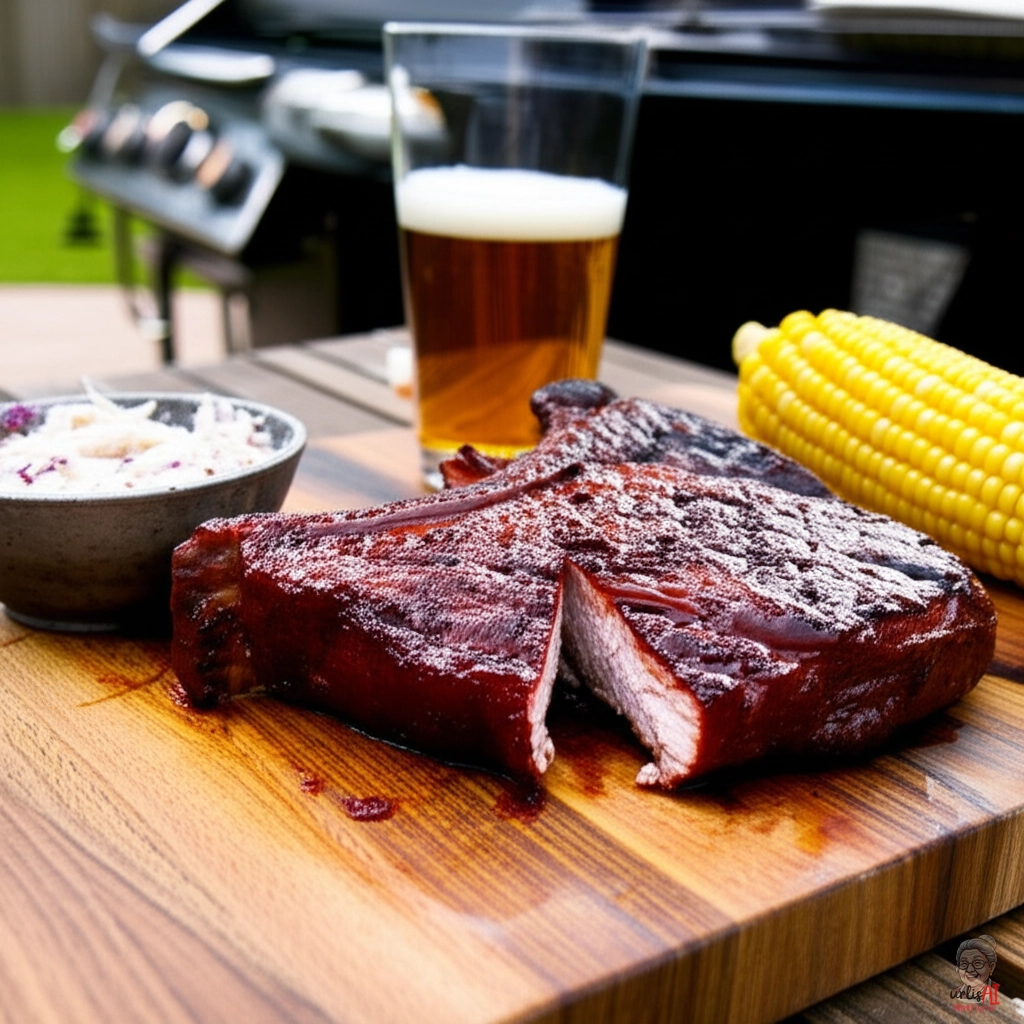 BBQ Schweinekotelett Texas — Gasgrill