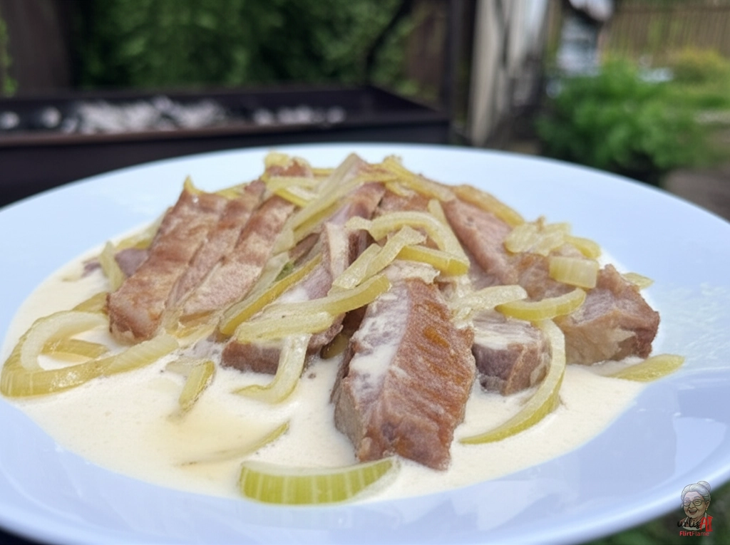 Belarussisches Machanka Schwein — Kohlegrill
