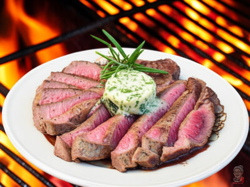 Bisonsteak Rosmarin Butter — Kohlegrill