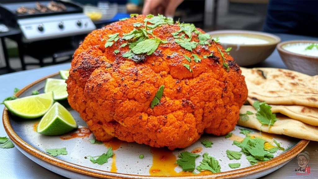 Blumenkohl Tandoori Indien — Gasgrill