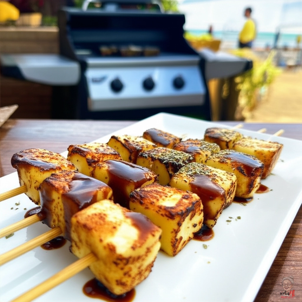 Brasilianischer Queijo Coalho — Gasgrill