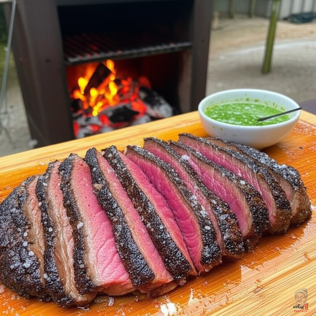 Brasilianisches Fraldinha Steak — Kohlegrill