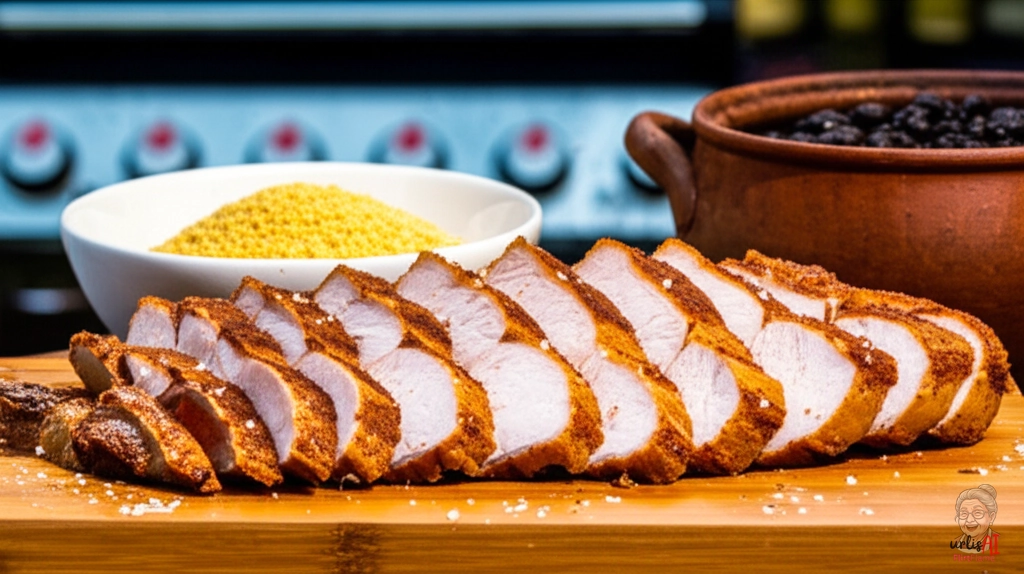 Picanha Schweinerücken Brasil — Gasgrill