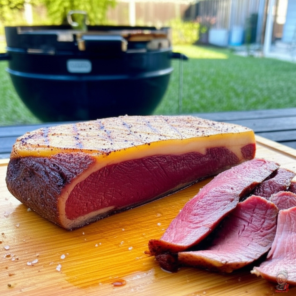 Brasilianisches Picanha Steak — Kohlegrill