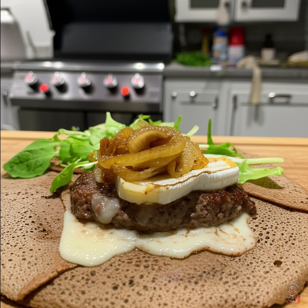 Bretonischer Galette Burger — Gasgrill