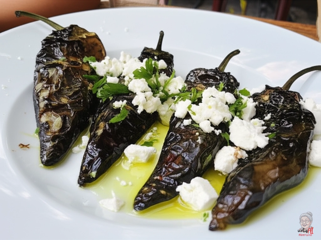 Bulgarische Schopska Paprika — Gasgrill