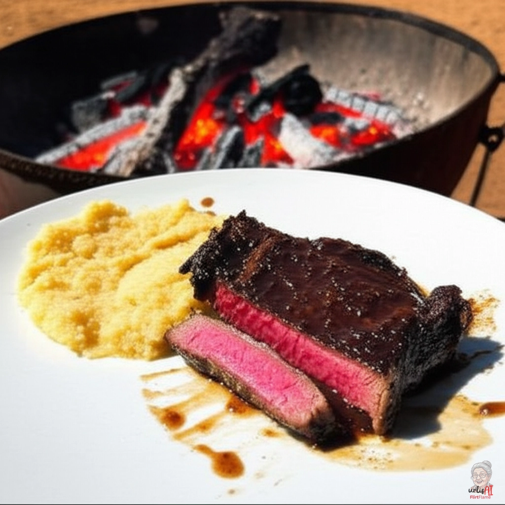Burkinabé Soumbala Rind — Kohlegrill