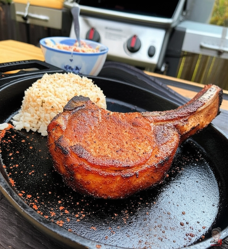 Cajun Schweinekoteletts Louisiana — Gasgrill