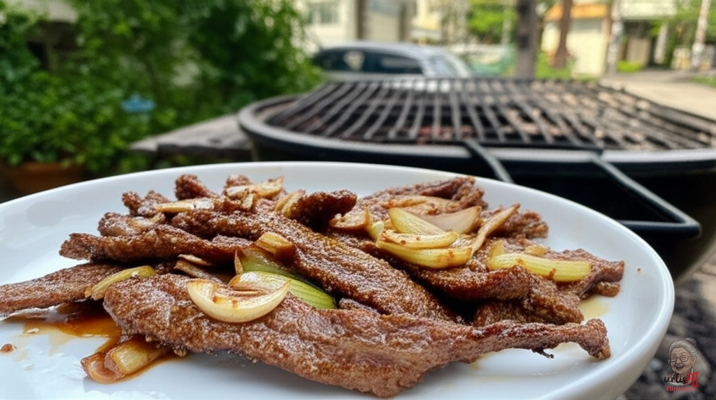Cambodianisches Sach Ko — Kohlegrill