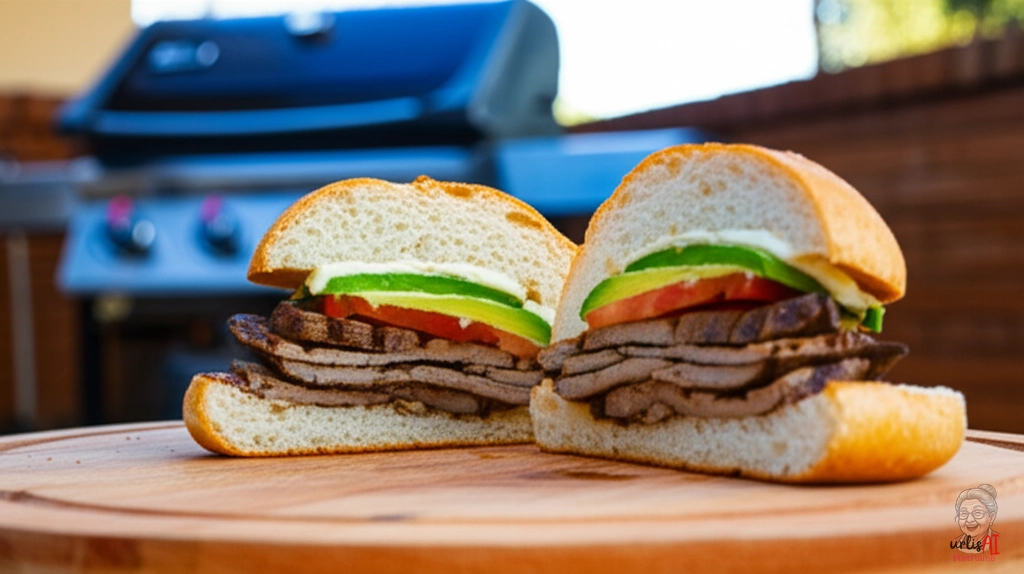 Chilenisches Lomito Sandwich — Gasgrill