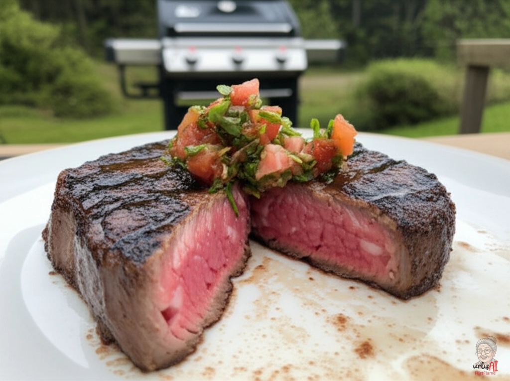 Chilenisches Pebre Rumpsteak — Gasgrill