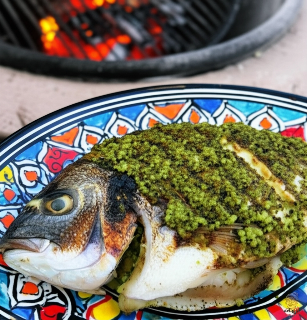 Marrakesch Kräuterdorade — Kohlegrill