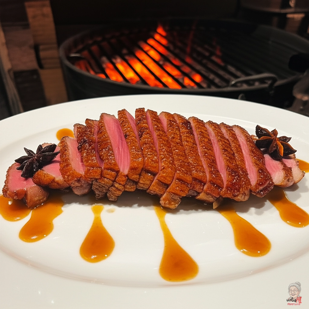 Sternanis Orangenbrust — Kohlegrill