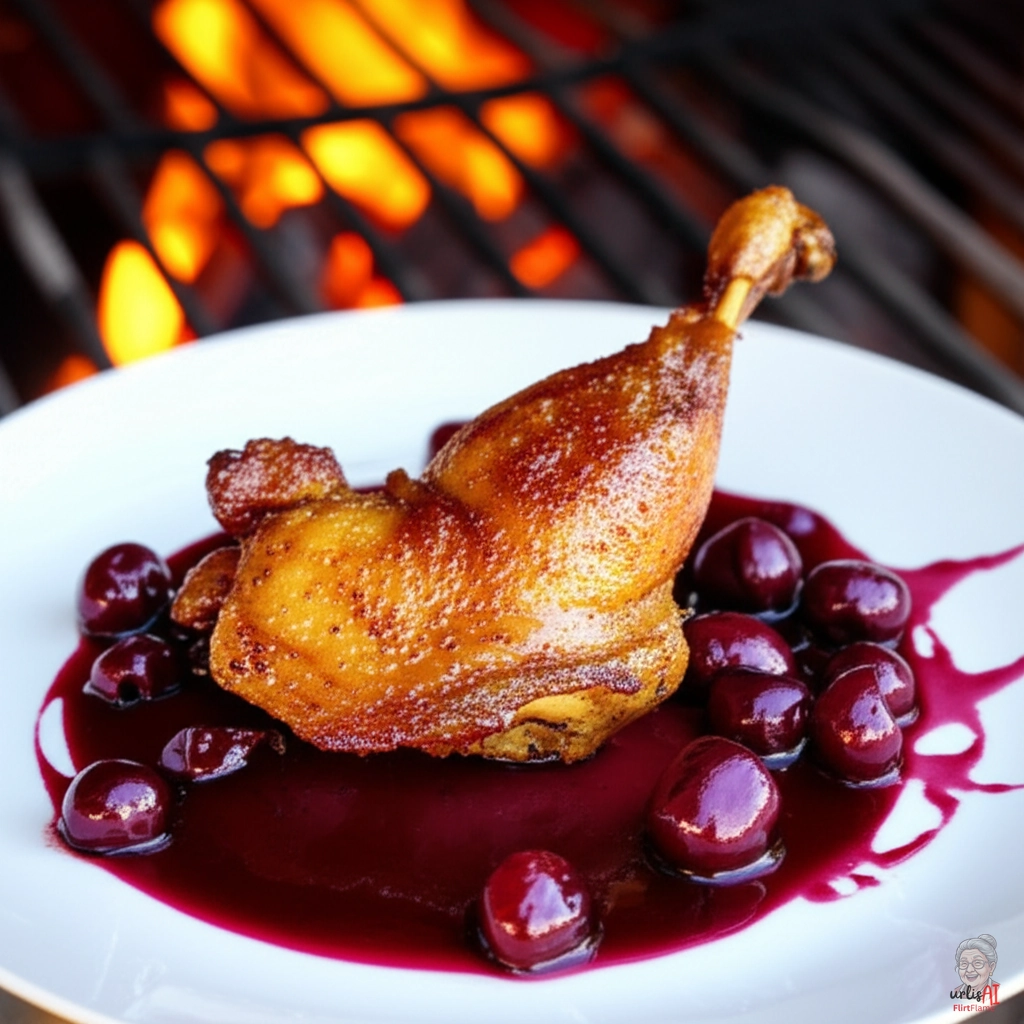 Bordeaux Kirschkeule — Kohlegrill